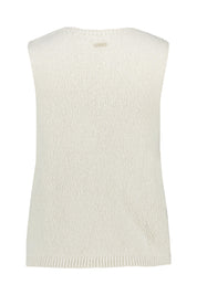 Strickpullunder aus Baumwolle - 00 - Weiß