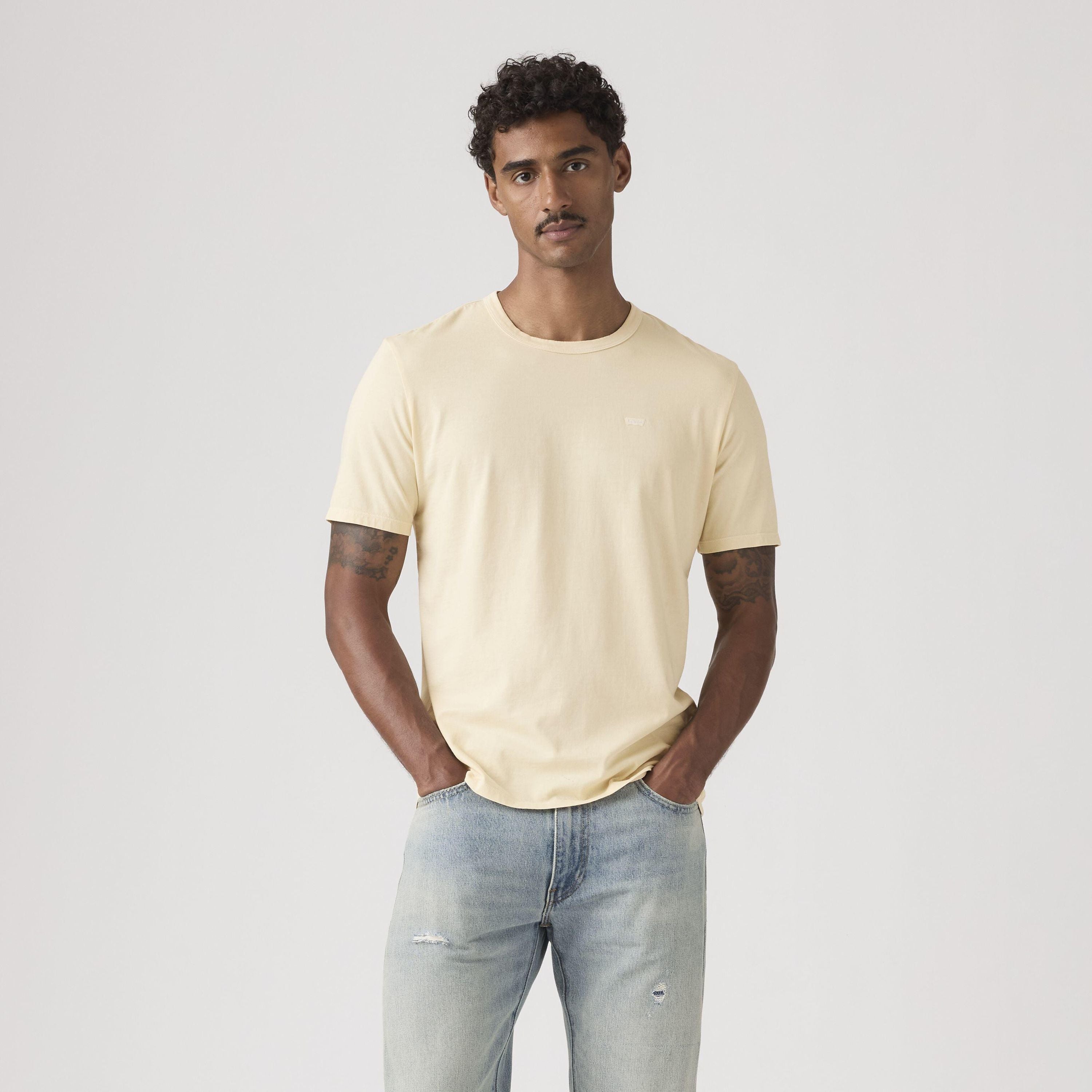 T-Shirt aus Baumwolle - 08 - Gelb