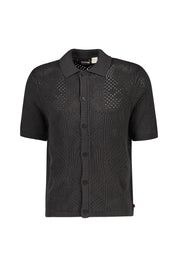 Strick-T-Shirt aus Baumwolle - 04 - Grau