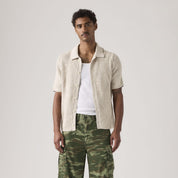 Strickhemd aus Baumwolle - 06 - Beige