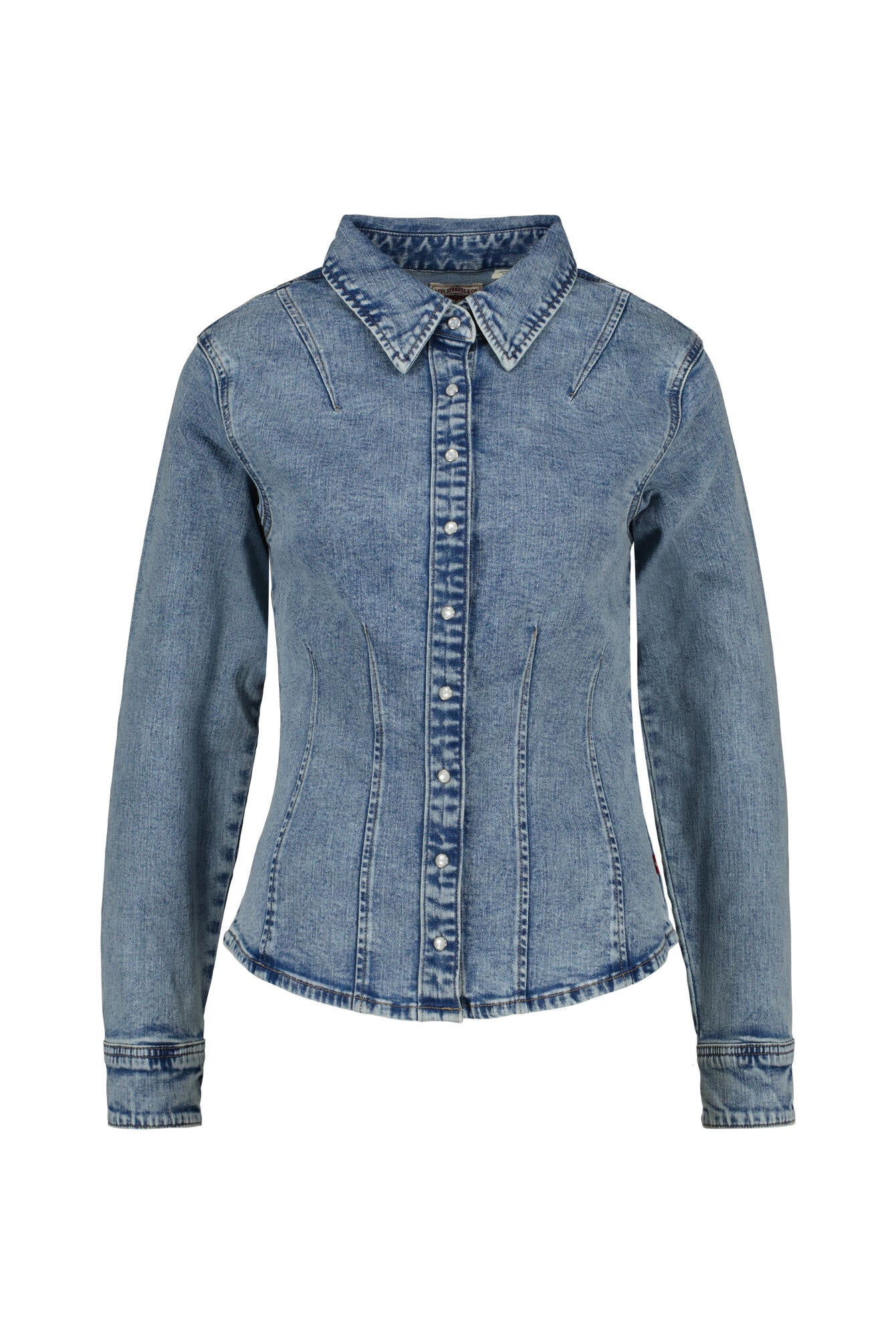 Jeansjacke aus Baumwolle - 02 - Blau