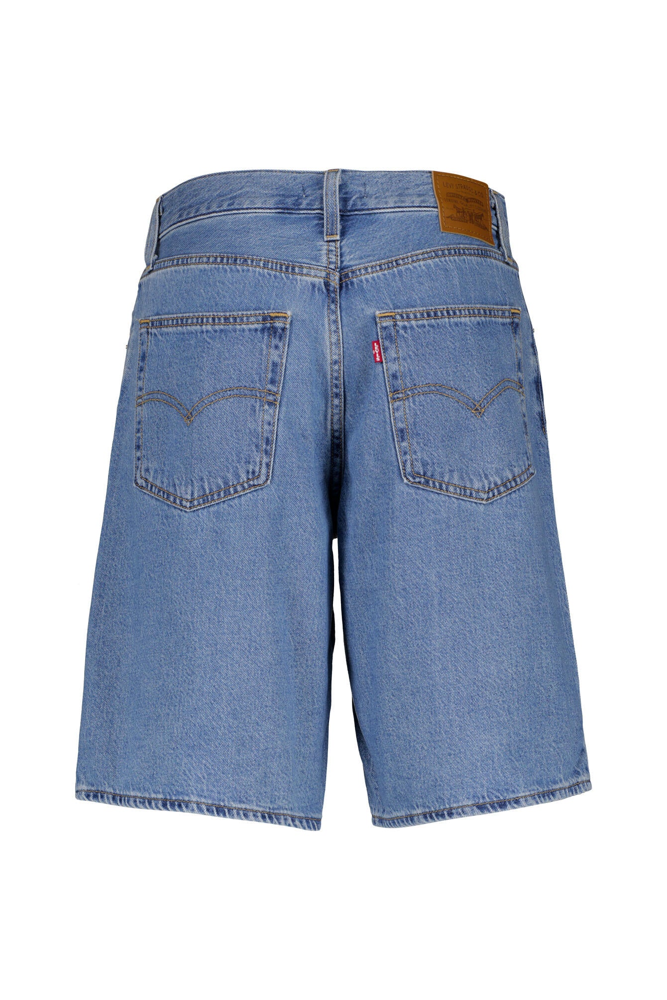 Jeansshorts aus Baumwolle Baggy - 16 - Blau