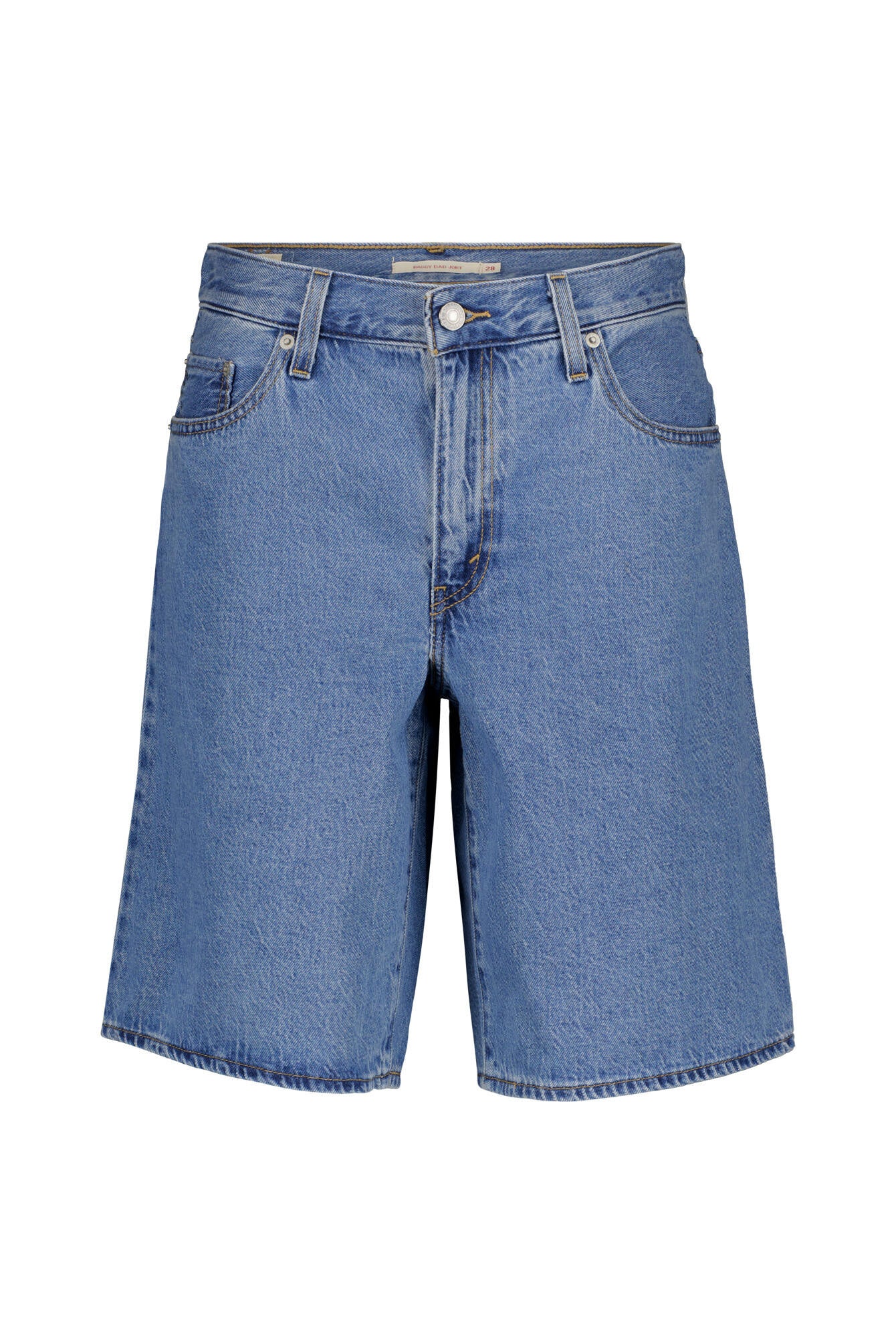 Jeansshorts aus Baumwolle Baggy - 16 - Blau