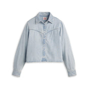 Jeansjacke LOGAN aus Baumwollmix - 01 - Blau