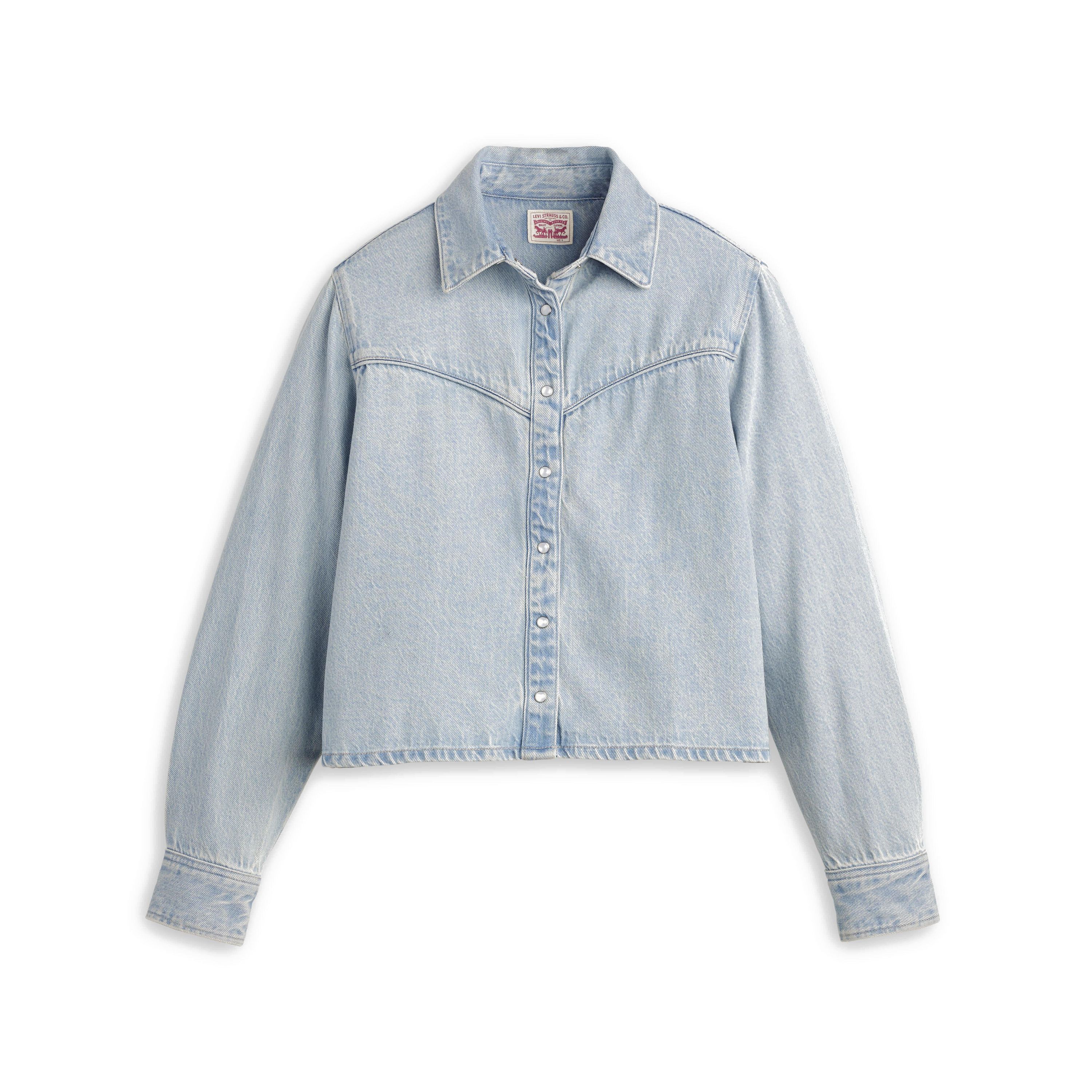 Jeansjacke LOGAN aus Baumwollmix - 01 - Blau