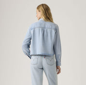 Jeansjacke LOGAN aus Baumwollmix - 01 - Blau