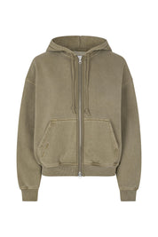 Sweatshirtjacke aus Baumwollmix - Vetiver - Grün