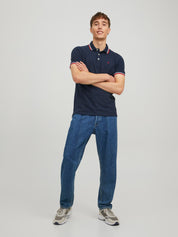 Poloshirt aus Baumwolle - Navy Blazer/SLIM FIT - Blau