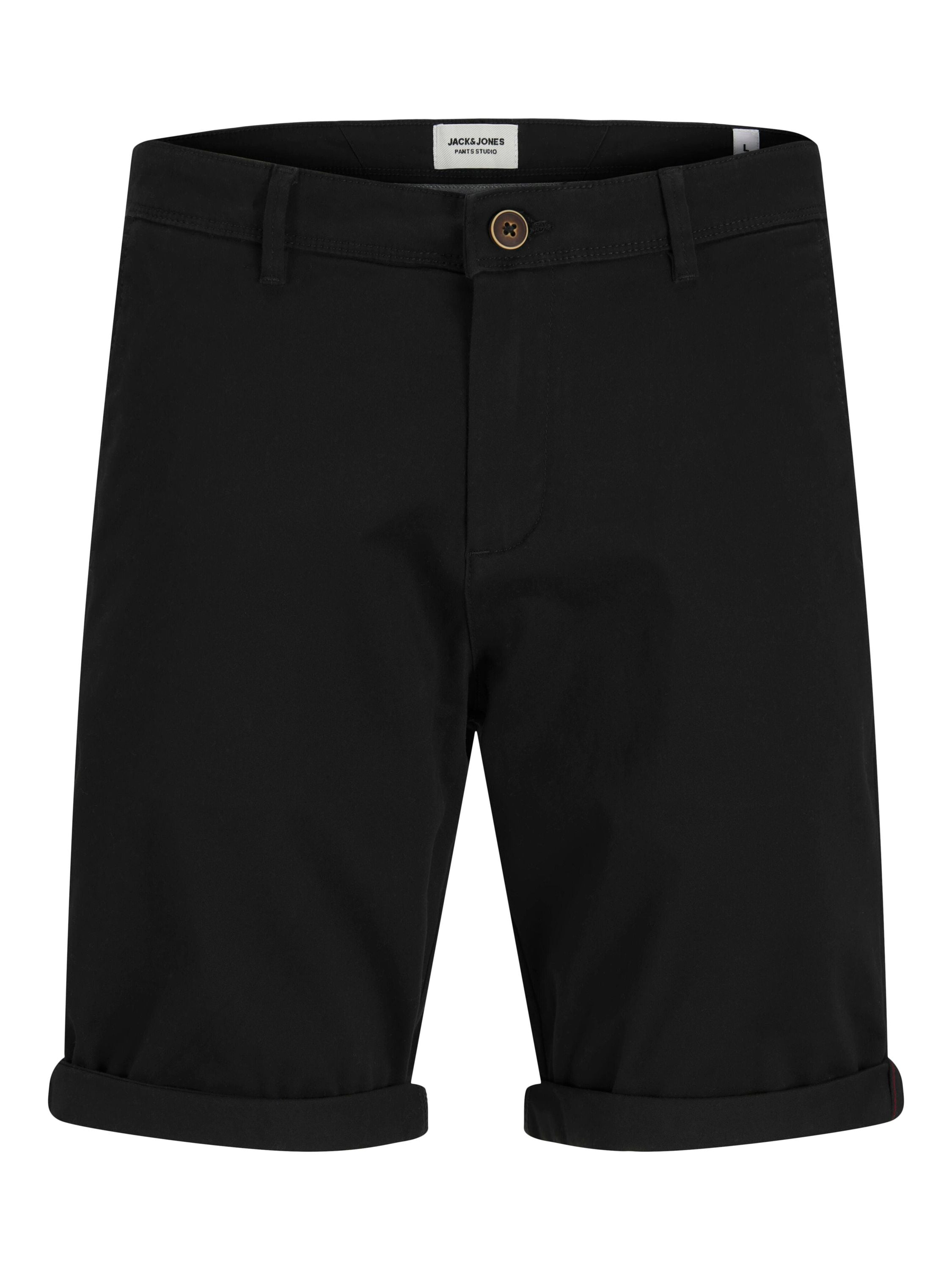 Chinoshorts SOLID Regular Fit - Black - Schwarz