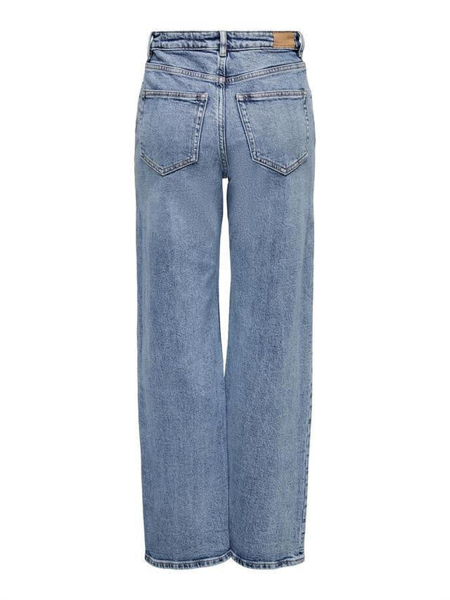 Jeans Wide Leg - Medium Blue Denim/NAS365 - Blau