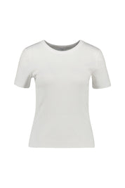 T-Shirt cropped aus Bio-Baumwolle - 9000 - Weiß