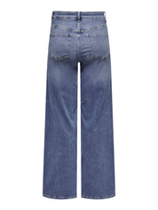 Jeans MADISON Wide Leg - Medium Blue Denim - Blau
