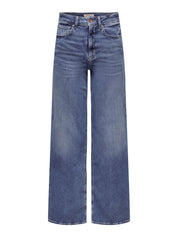 Jeans MADISON Wide Leg - Medium Blue Denim - Blau