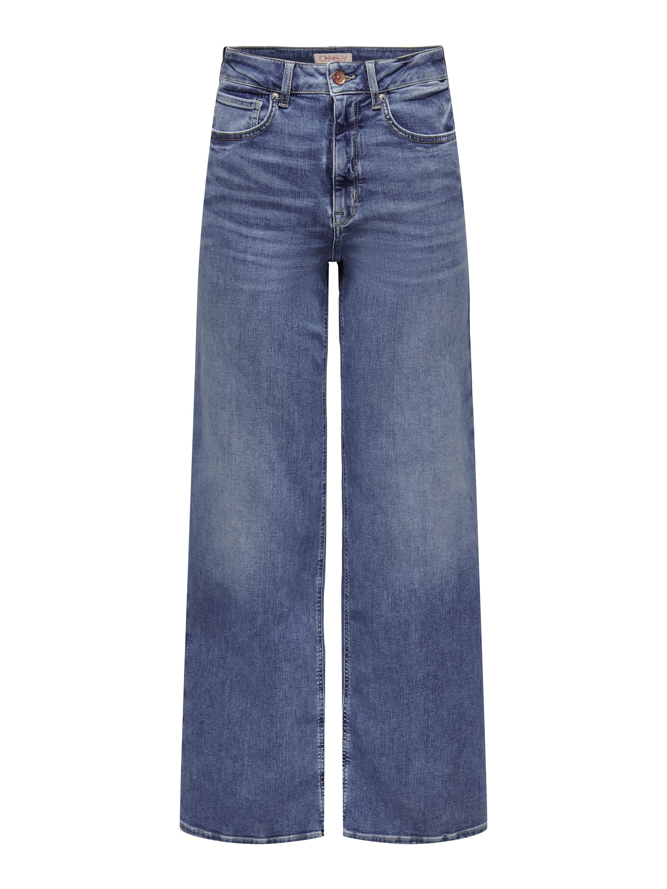 Jeans MADISON Wide Leg - Medium Blue Denim - Blau