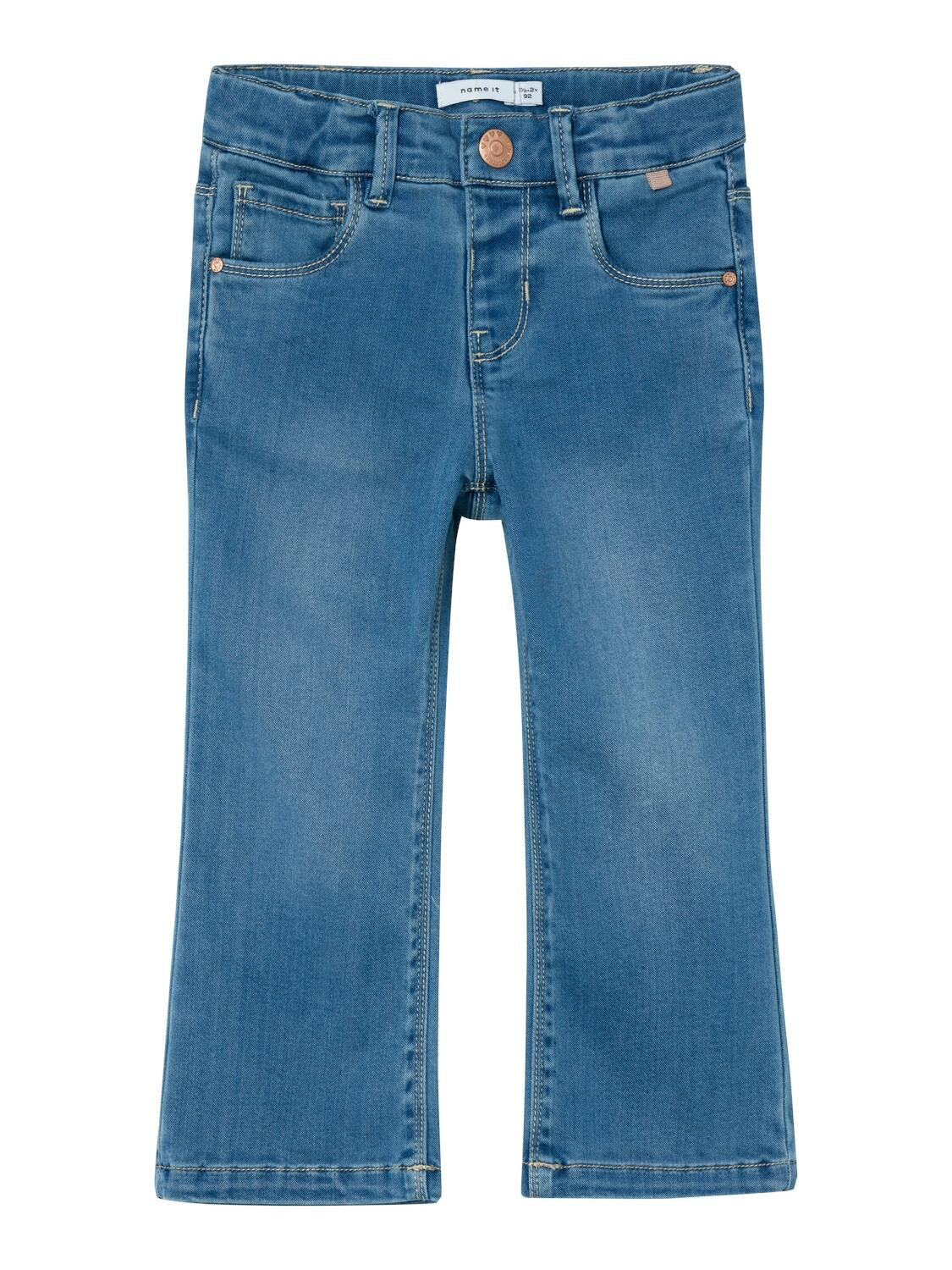 Bootcut Jeans - Light Blue Denim - Blau