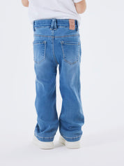Bootcut Jeans - Light Blue Denim - Blau