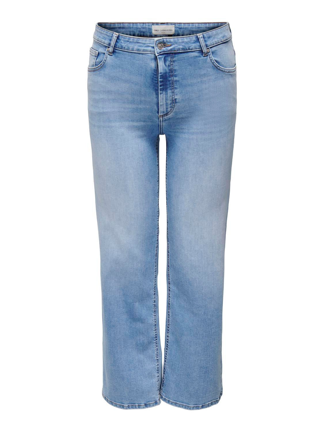 Jeans Wide Fit - Light Blue Denim - Blau