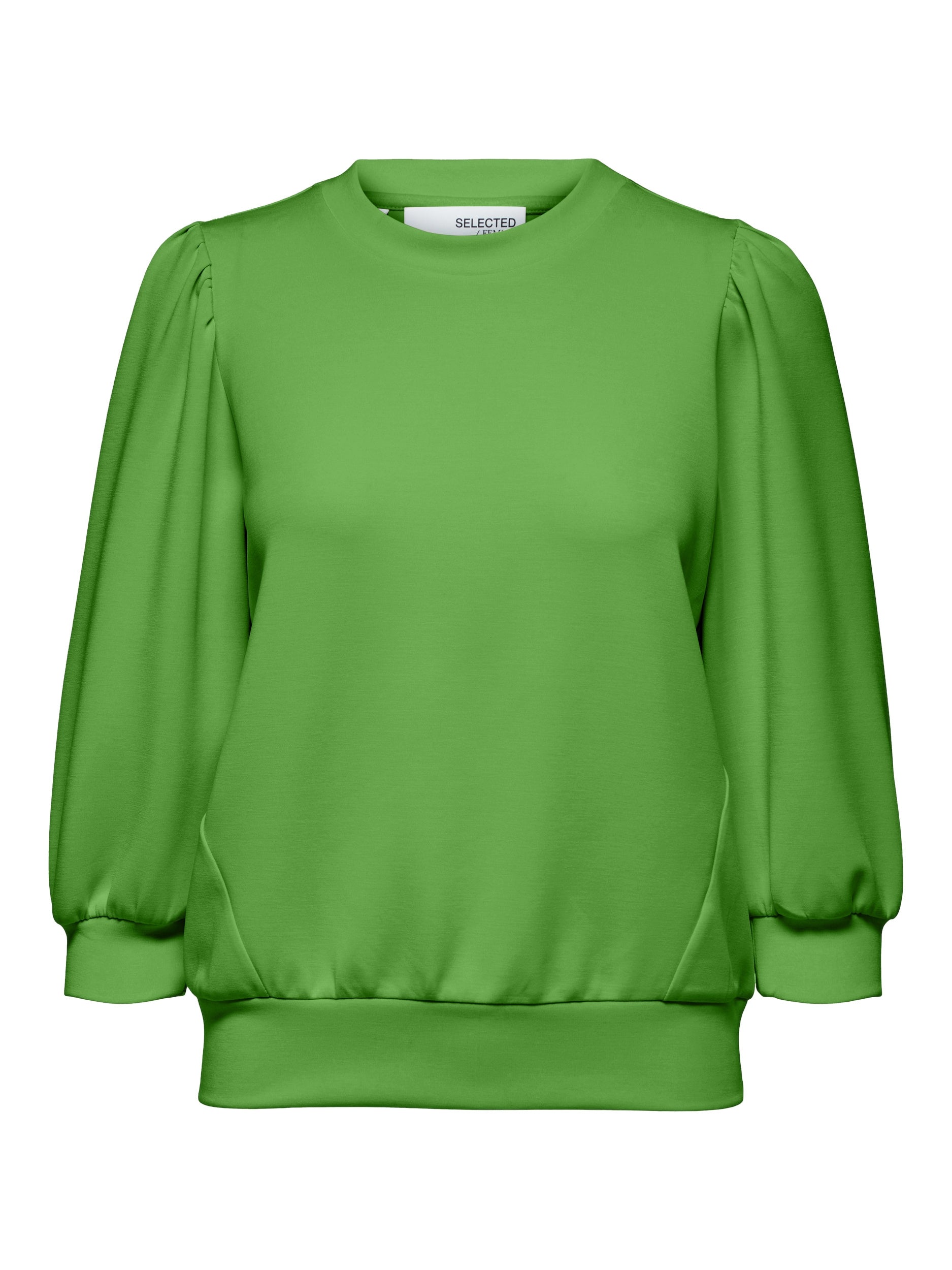 Sweatshirt mit Puffärmeln - Classic Green - Grün