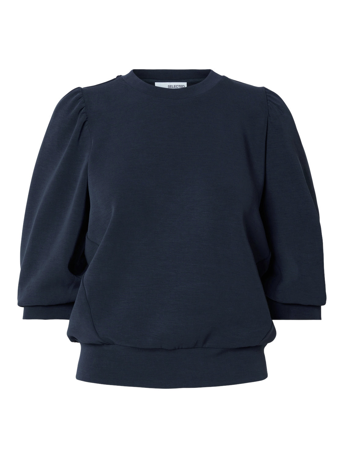 Sweatshirt mit Puffärmeln - Dark Sapphire - Blau