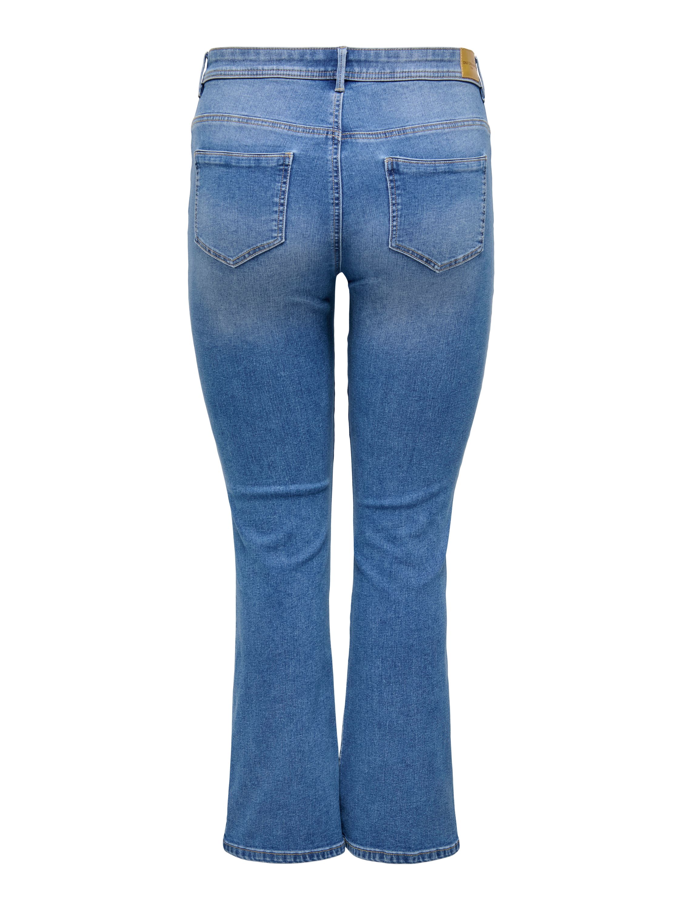 Jeans SALLY Flared Fit - Medium Blue Denim - Blau