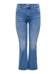 Jeans SALLY Flared Fit - Medium Blue Denim - Blau