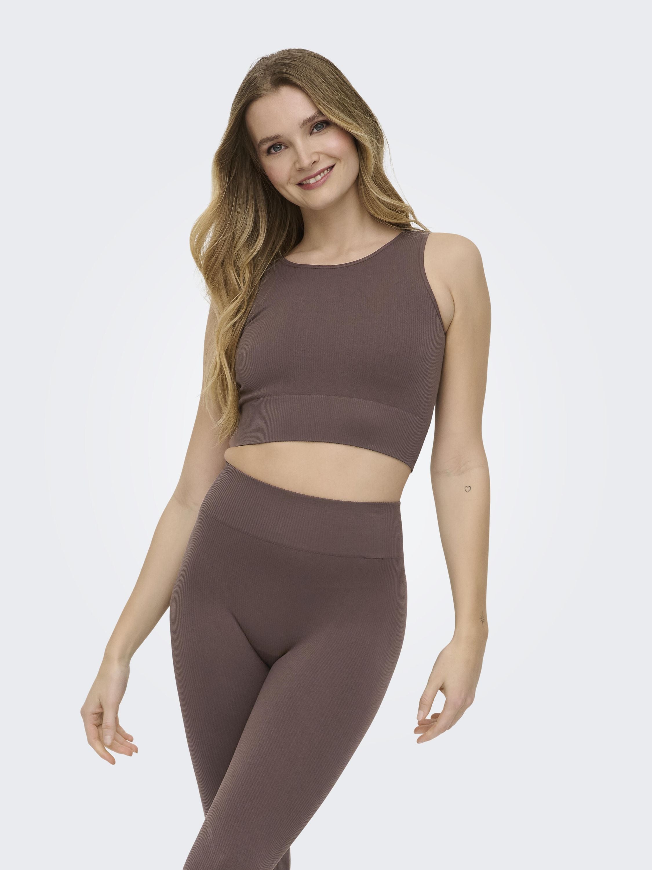 Top ONPJAIA cropped - Chocolate Martini - Braun