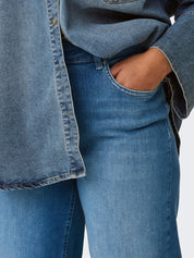 Jeans WILLY Wíde Leg - Medium Blue Denim - Blau