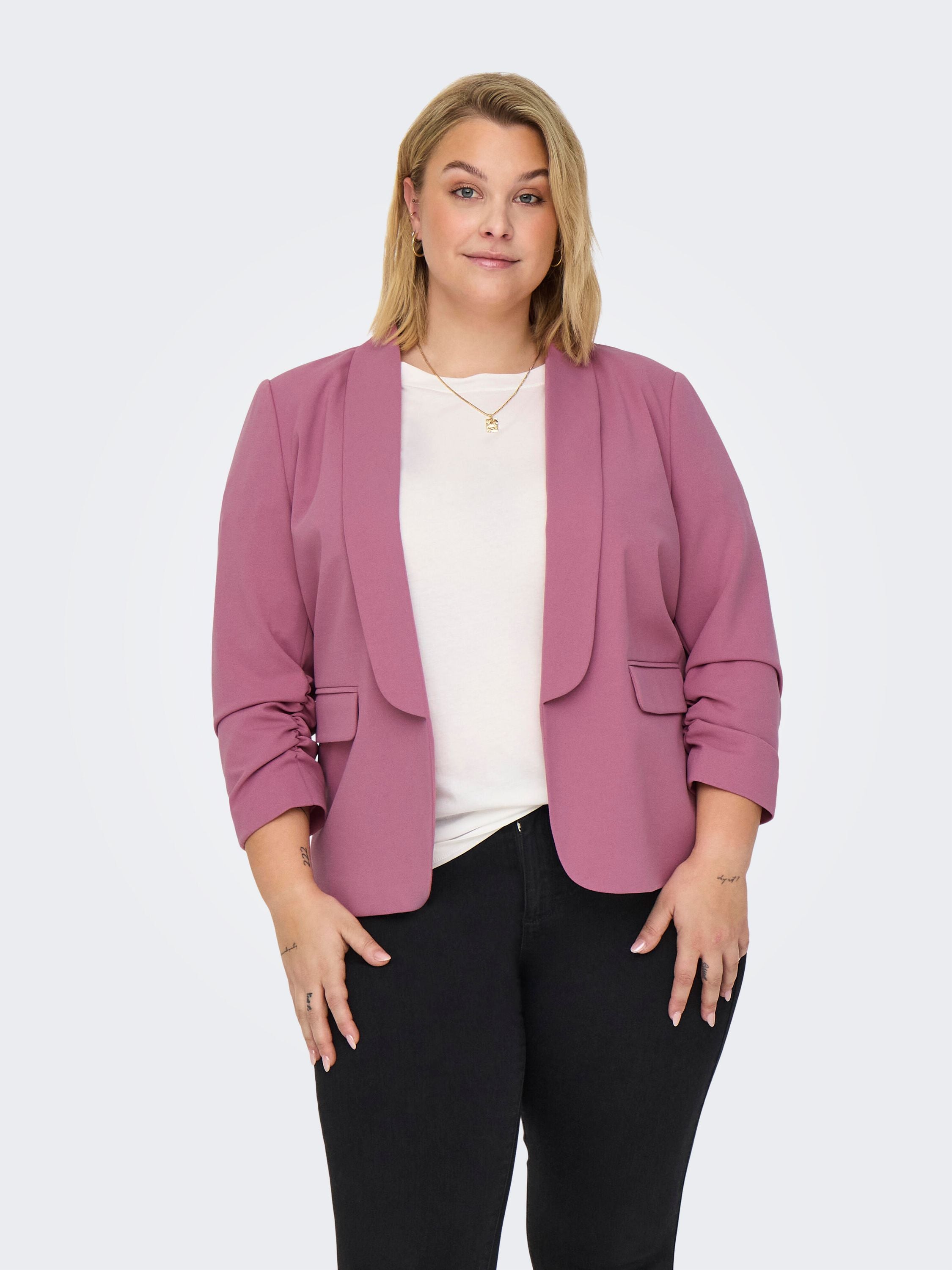 Blazer mit Pattentaschen - Heather Rose - Rosa