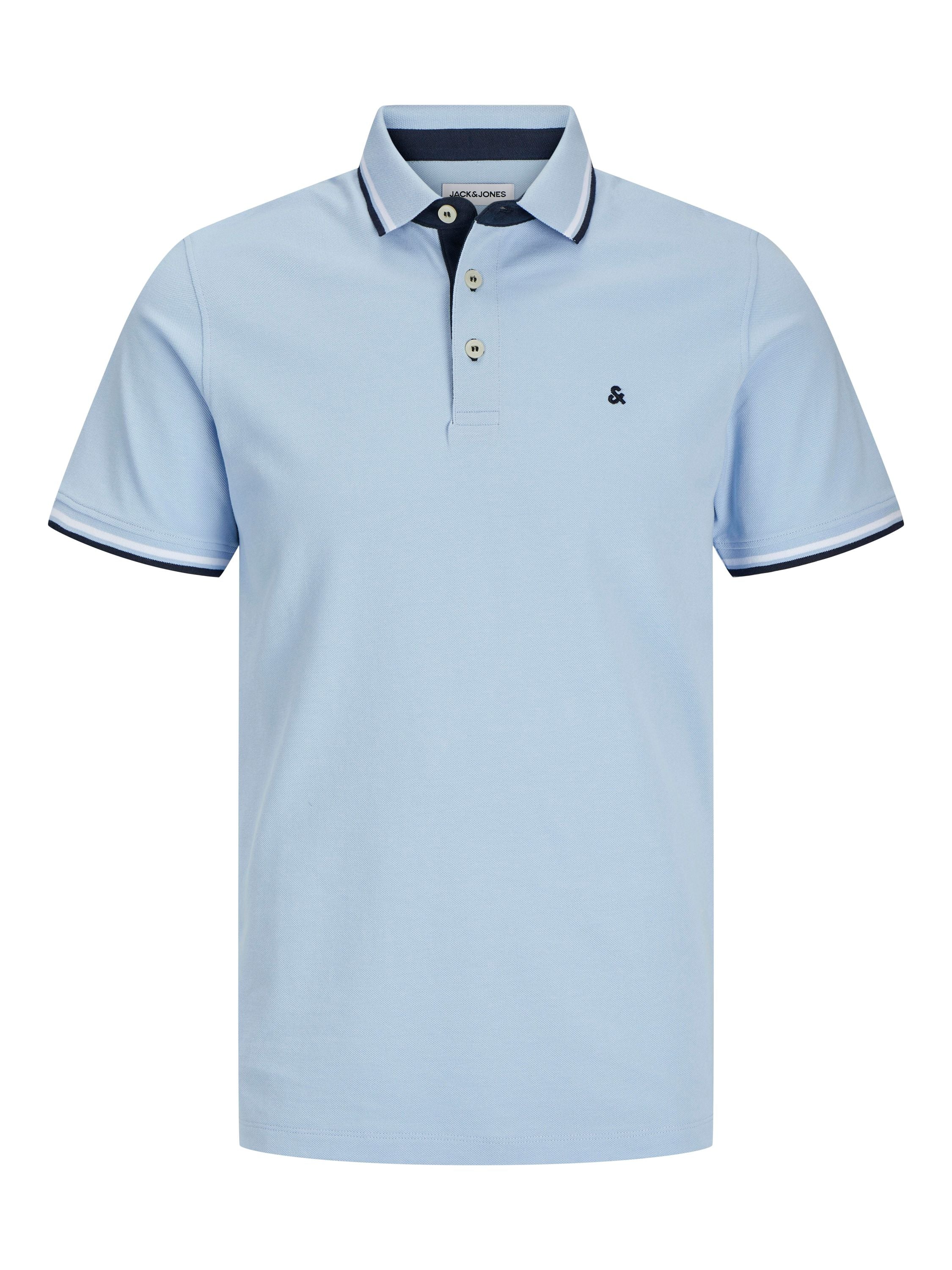 Poloshirt aus Baumwolle - Chambray Blue/PLAY - Blau