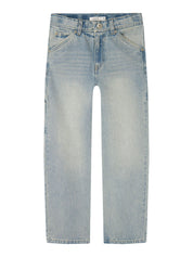 Jeans Straight Leg - Vintage Light Blue Denim - Blau