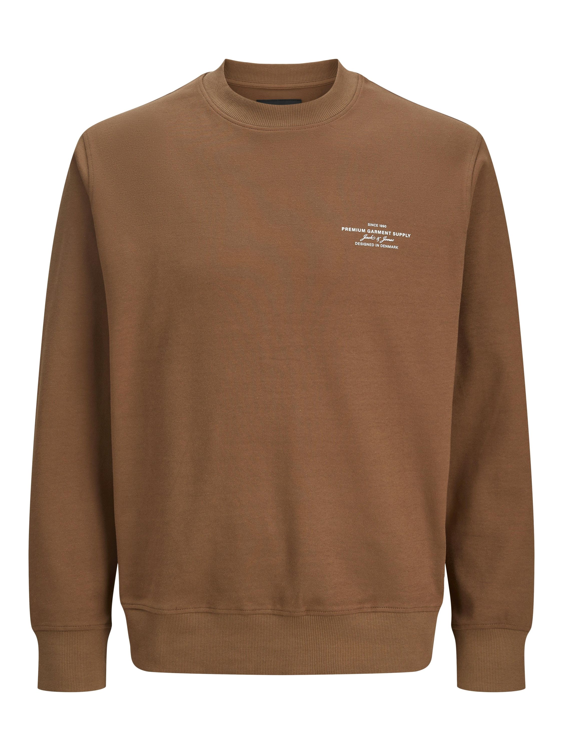 Sweatshirt aus Baumwolle - Emperador - Braun