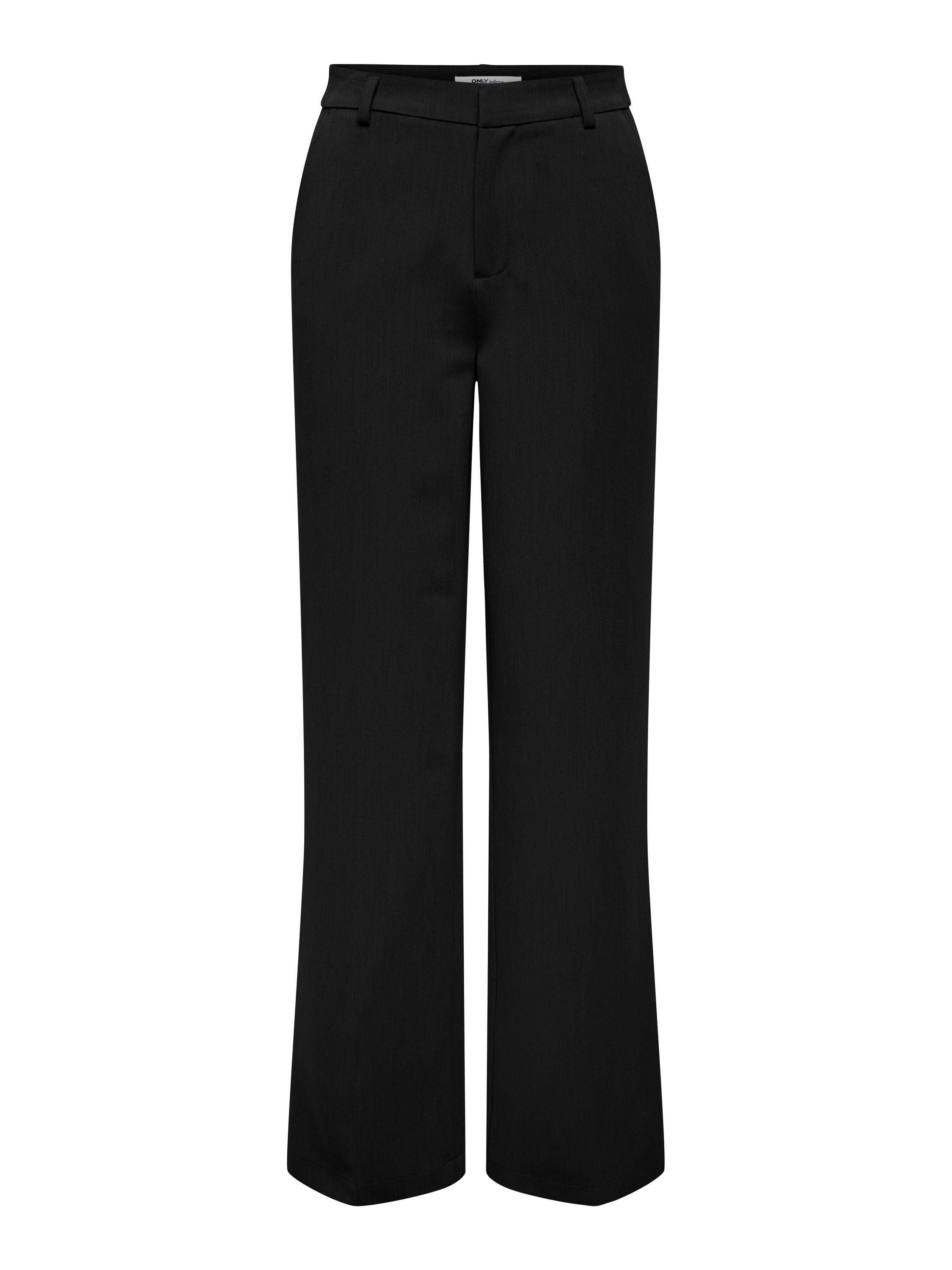 Straight Leg Hose - Black - Schwarz