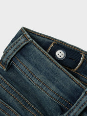 Jeans Slim Fit - Vintage Dark Blue Denim - Blau