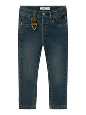 Jeans Slim Fit - Vintage Dark Blue Denim - Blau