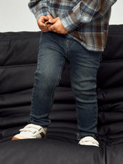 Jeans Slim Fit - Vintage Dark Blue Denim - Blau