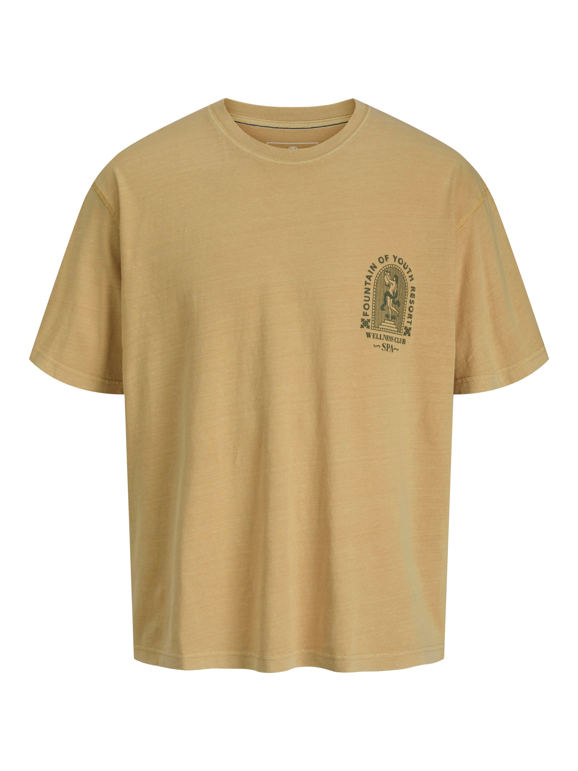 T-Shirt aus Baumwolle - Moonstone - Gelb