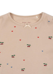 Langarmshirt ELLA aus Bio-Baumwolle - CHERRY COEUR BLUSH - Rosa