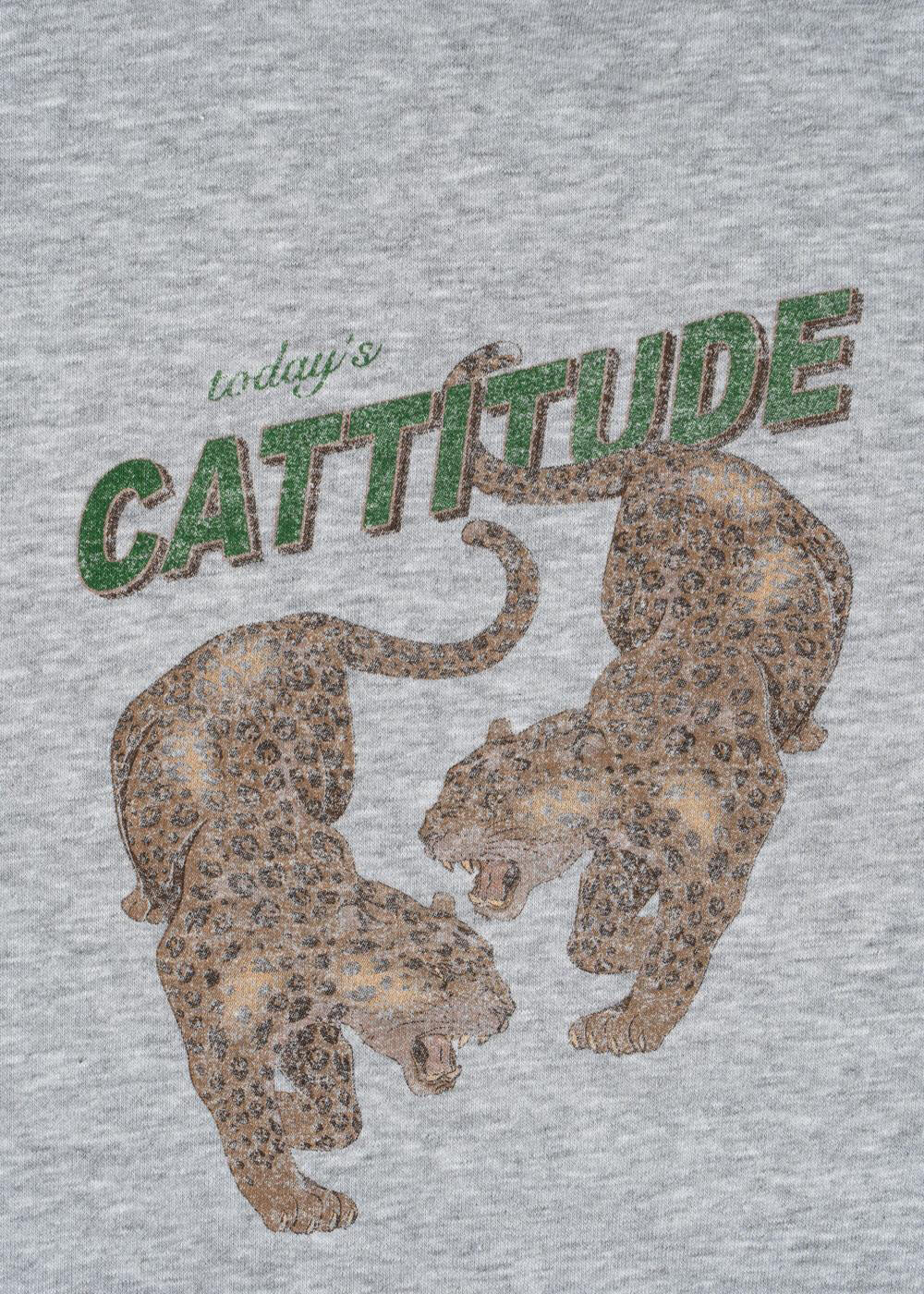 Sweatjacke LOU - GREY MELANGE - Grau