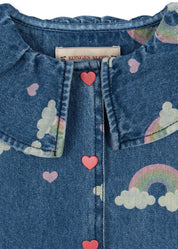 Jeansbluse MAGOT - RAINBOW - Blau