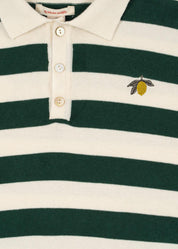 Langarm-Poloshirt MANIS - PINE GROVE STRIPE - Grün