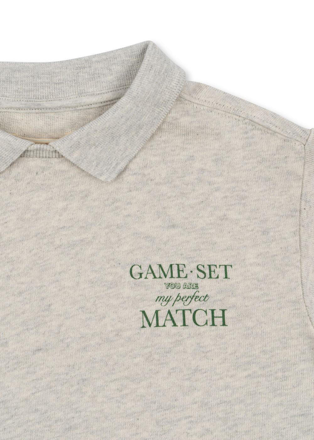 Sweatshirt SPOTTY aus Baumwolle - OFF WHITE MELANGE - Grau