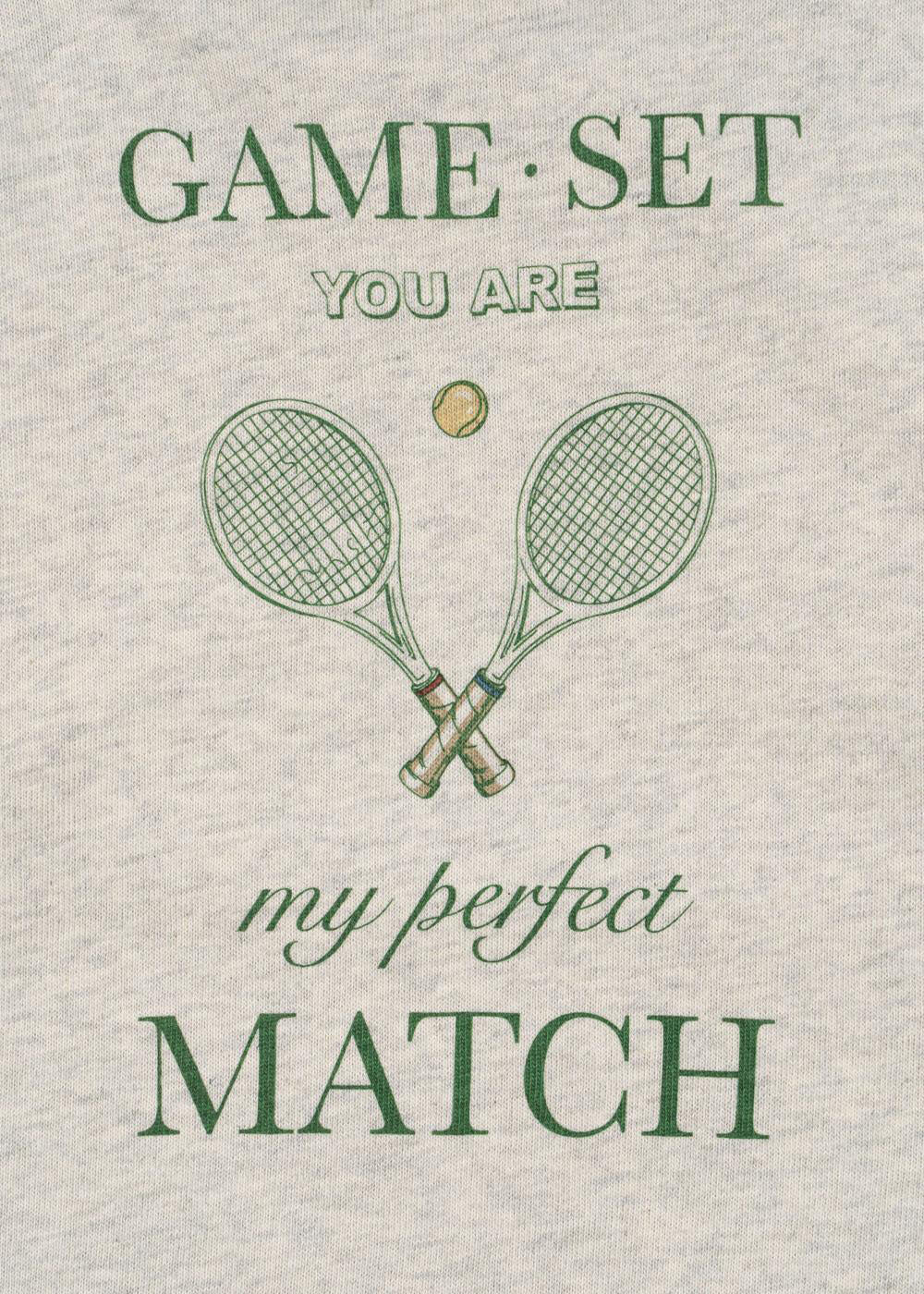 Sweatshirt SPOTTY aus Baumwolle - OFF WHITE MELANGE - Grau