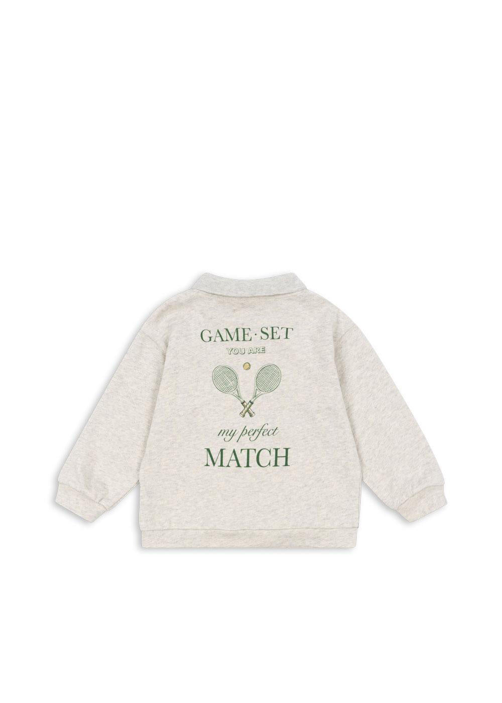 Sweatshirt SPOTTY aus Baumwolle - OFF WHITE MELANGE - Grau