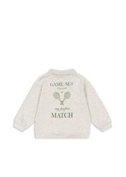 Sweatshirt SPOTTY aus Baumwolle - OFF WHITE MELANGE - Grau
