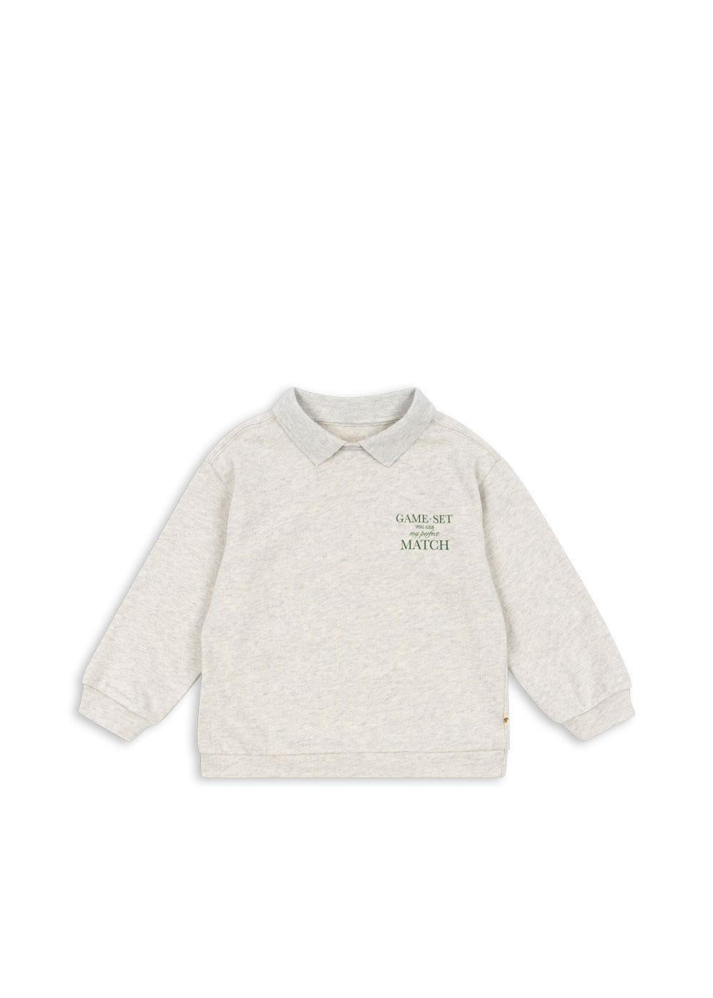 Sweatshirt SPOTTY aus Baumwolle - OFF WHITE MELANGE - Grau