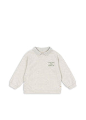 Sweatshirt SPOTTY aus Baumwolle - OFF WHITE MELANGE - Grau