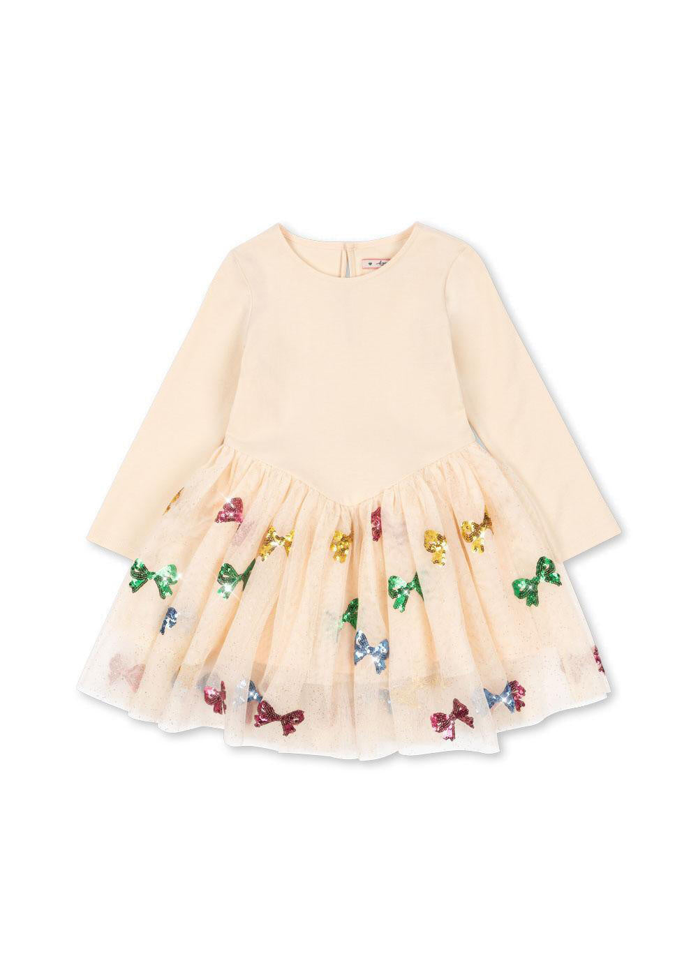 Ballerina-Kleid YVONNE - BOW COLORÉ - Creme