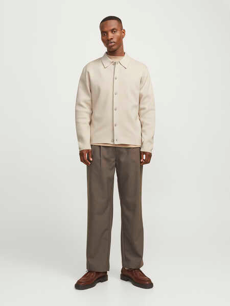 Strickjacke aus Baumwollmix - Silver Lining - Beige