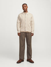 Strickjacke aus Baumwollmix - Silver Lining - Beige