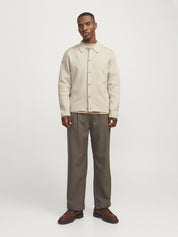 Strickjacke aus Baumwollmix - Silver Lining - Beige